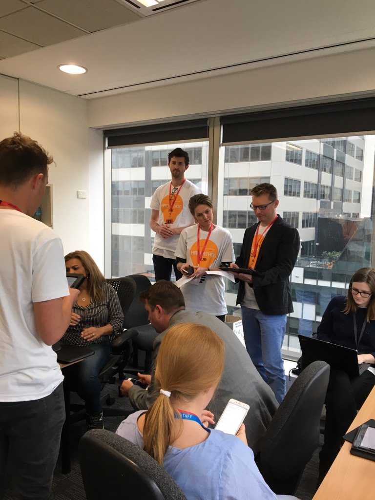 Team Apps in action @ # here we come @# get ready for us @ #landershackathon