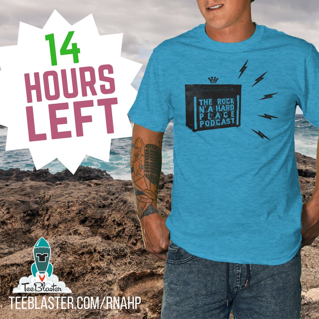 CR20Paul's tweet photo. ONLY 14 Hours to grab a Limited Edition shirt from the Rock N' A Hard Place Podcast! $20 #noreprints #3colors https://t.co/60NWM8H4lN https://t.co/4sY8qvCNk5