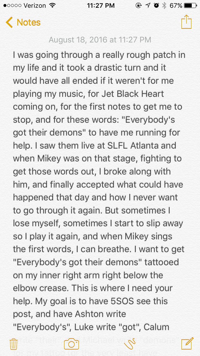 sireneverlast's tweet photo. @5SOS your tour touched lives and I am forever grateful #SoundsOverFeelsOver #SLFLAtlanta #SLFL https://t.co/tsHkvU5OKX