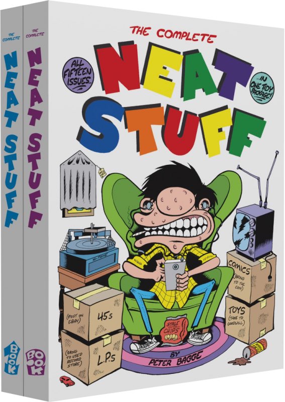 fukutopia's tweet image. Holy shit, how did I not know @fantagraphics released a hardcover collection of @PeterBagge1&apos;s #NeatStuff?!