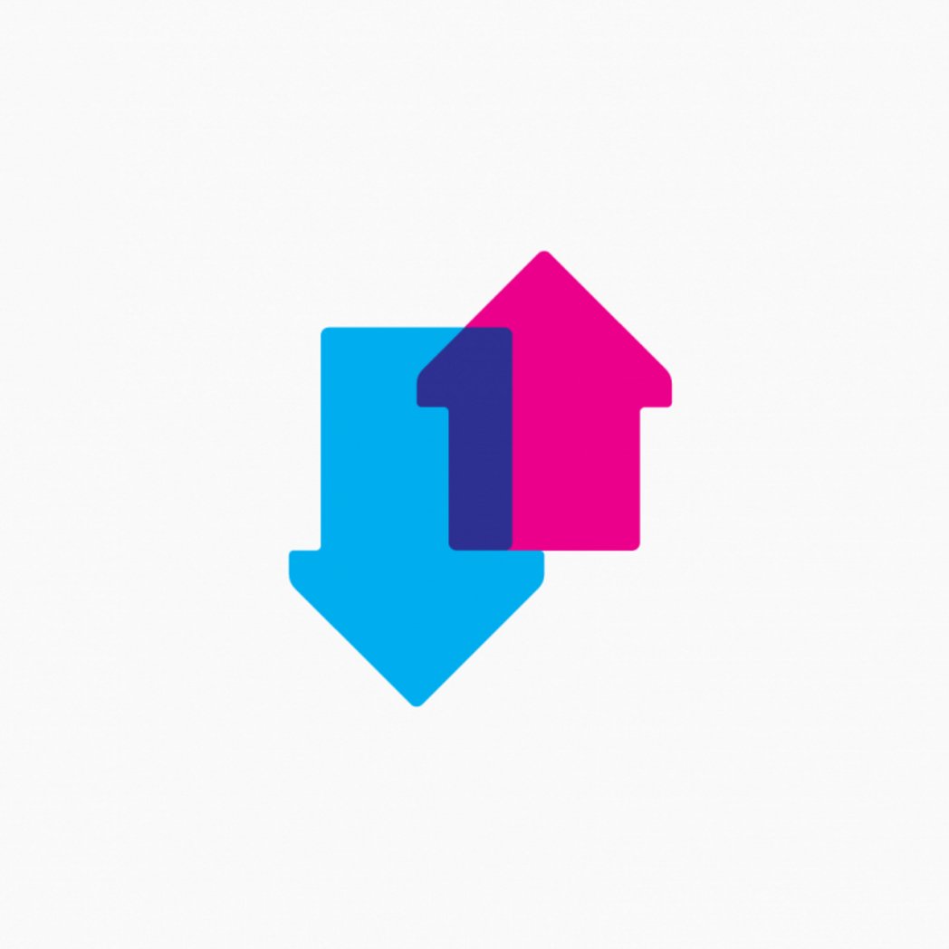 Very clever intersecting space in #logo created for <a href="/officialcharts/">Official Charts</a> - clear idea, vibrant colour giveupart.com/project/the-of… by @giveupart