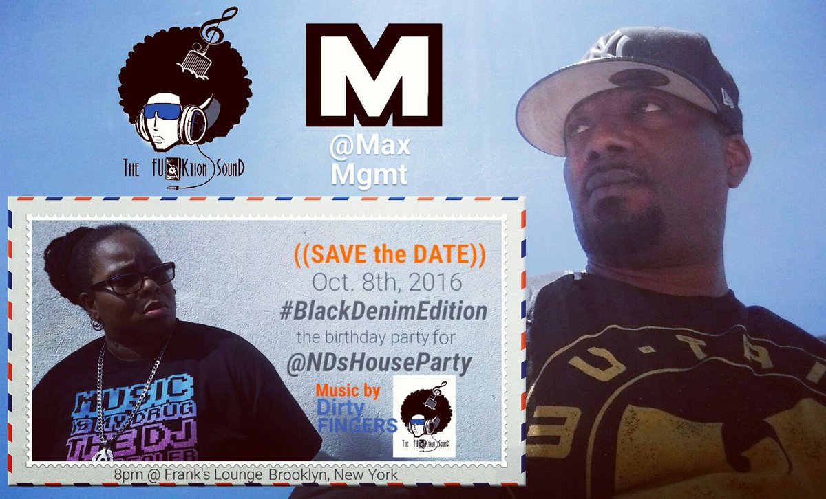 Dooby000's tweet photo. All roads lead to #Brooklyn this Saturday October 8th #BlackDenimEdition music by #MaximumManagement client @BujuBerto https://t.co/KKrgTPAu1m