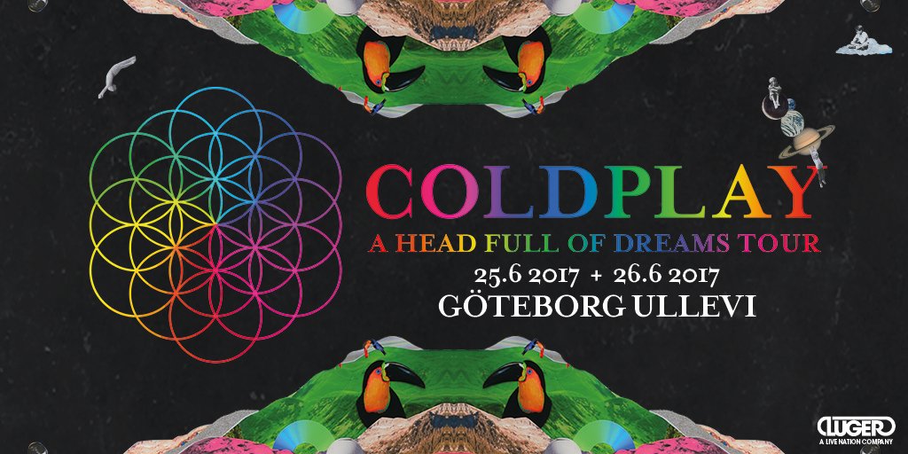 lugersweden's tweet photo. COLDPLAY ADDERAR YTTERLIGARE EN KONSERT PÅ ULLEVI – DEN 26 JUNI! Biljetterna är släppta!  https://t.co/nTYnNffoeM https://t.co/XvUnoAQGVf