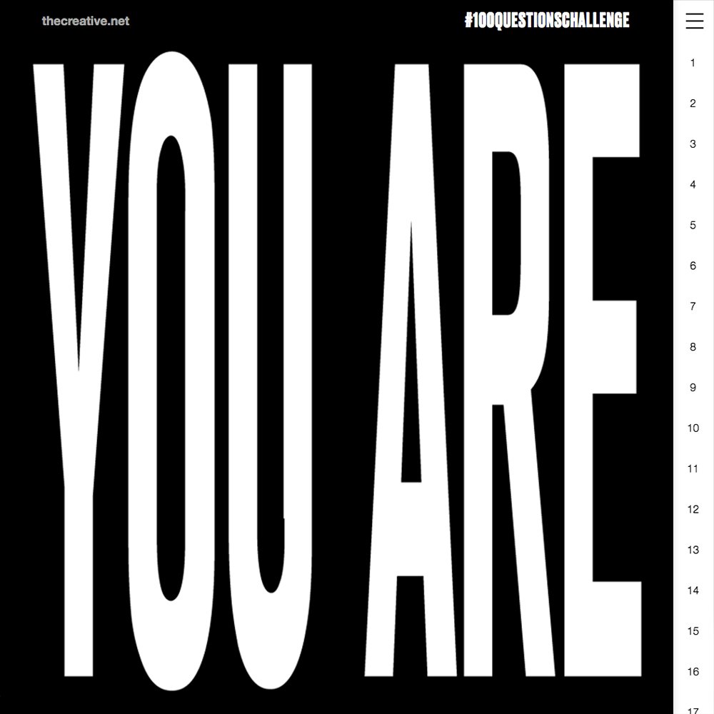 crowd_digital_'s tweet image. #100questionschallenge site, where u&apos;ll find different creatives answering, go through them to get inspired! 🍿  — goo.gl/2RPnpC