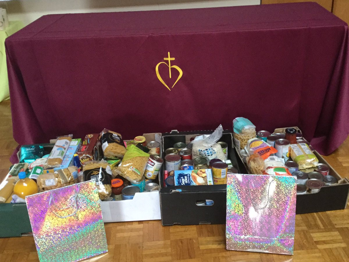 A huge thank you for your generosity for our harvest collection.