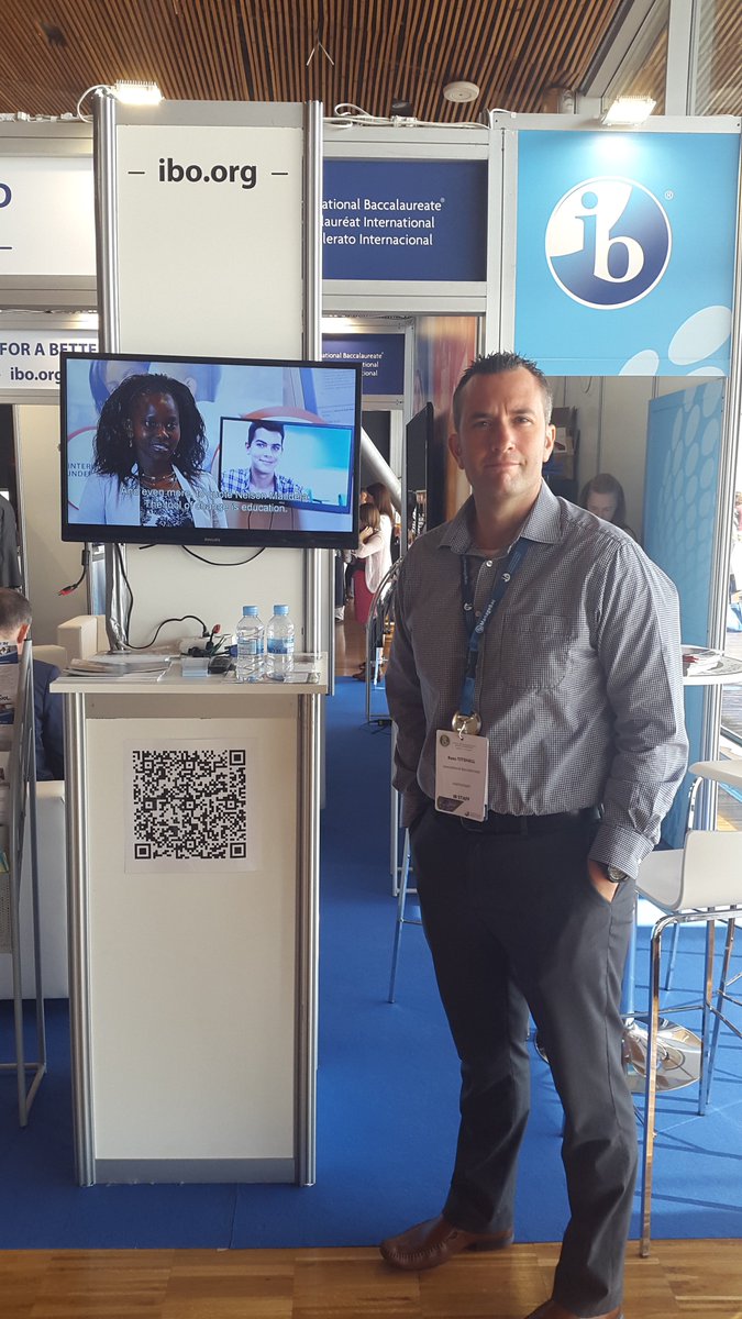 iborganization's tweet photo. Come and talk with Ross at the #IBbooth about the myp e - assessments this afternoon! #IBbooth #IBBCN16 https://t.co/tfUgsJWz9g