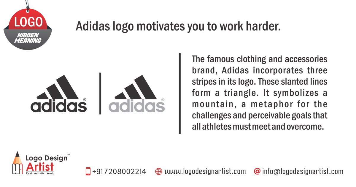 what is the meaning of the adidas logo