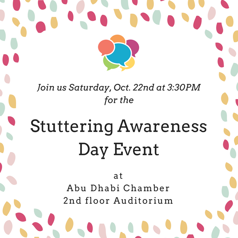 stutteruae's tweet photo. Join us for the second Stuttering Awareness Day event taking place #inAbuDhabi on Oct. 22nd. To register, link in bio! 😃
#StutterUAE #UAE https://t.co/2etpHQn5yN