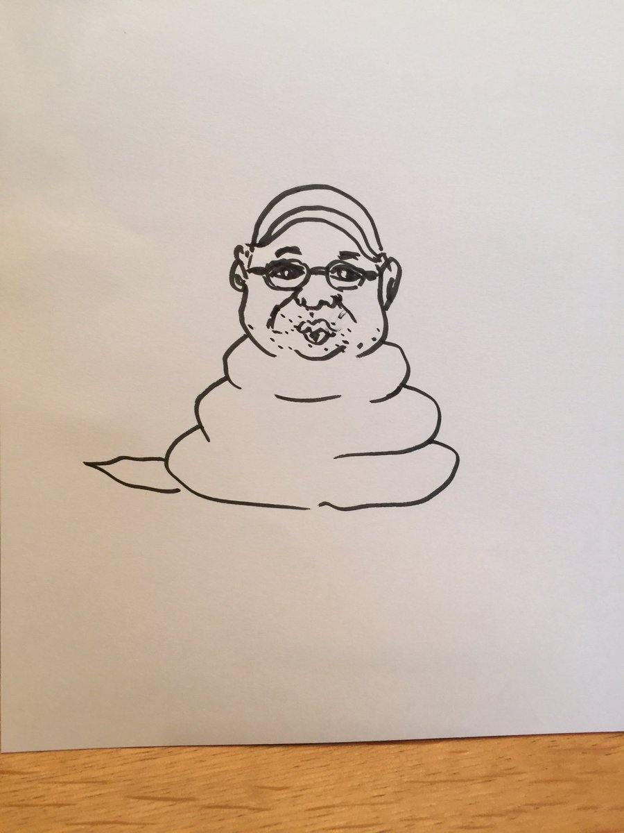 Uzivatel 兵動大樹 Na Twitteru 今日 ラジオのゲストで来てくれたシャンプーハットのこいちゃんが描いてくれた僕の絵です うんこになりました ただ 男前がしたうんこらしいです