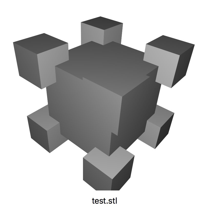 Gaining control over my STL files now - and reported a reproducible crash bug to Apple - not a bad Friday evening :)