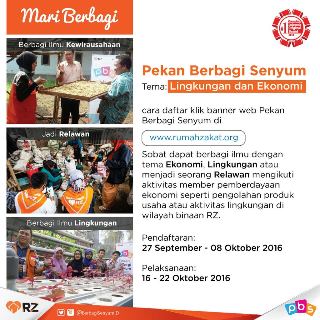 RZ_Jakarta's tweet photo. Mari berbagi ilmu kewirausahaan, caranya mudah... @rumahzakat @Share4Happiness @BerbagiSenyumID https://t.co/YpddgQ4KUk
