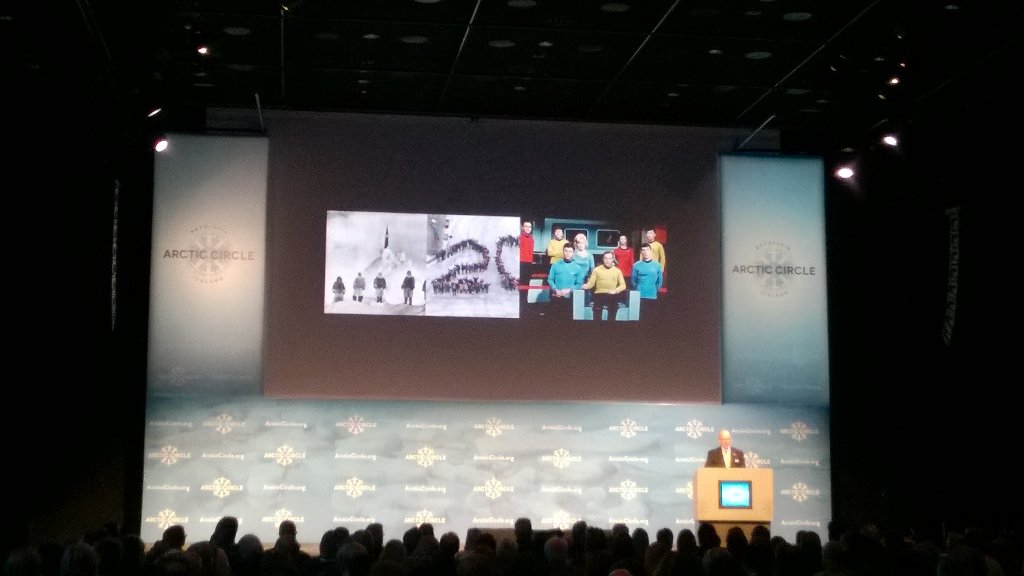 Message this morning @ArcticAssembly : Diversity and cooperation for future and peace link #Arctic and Star Trek.