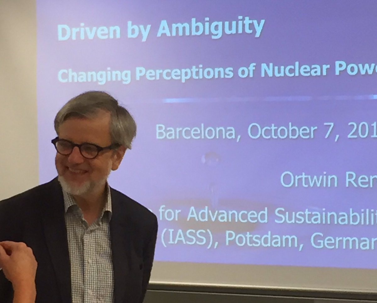 josebadelatorre's tweet photo. Ortwin Ren at HONEST Consortium Meeting at UPF. Perceptions of Nuclear Power #honest2020 #energy #Honest_2020 #engagement #history #nuclear https://t.co/EsxoyjwzZ3