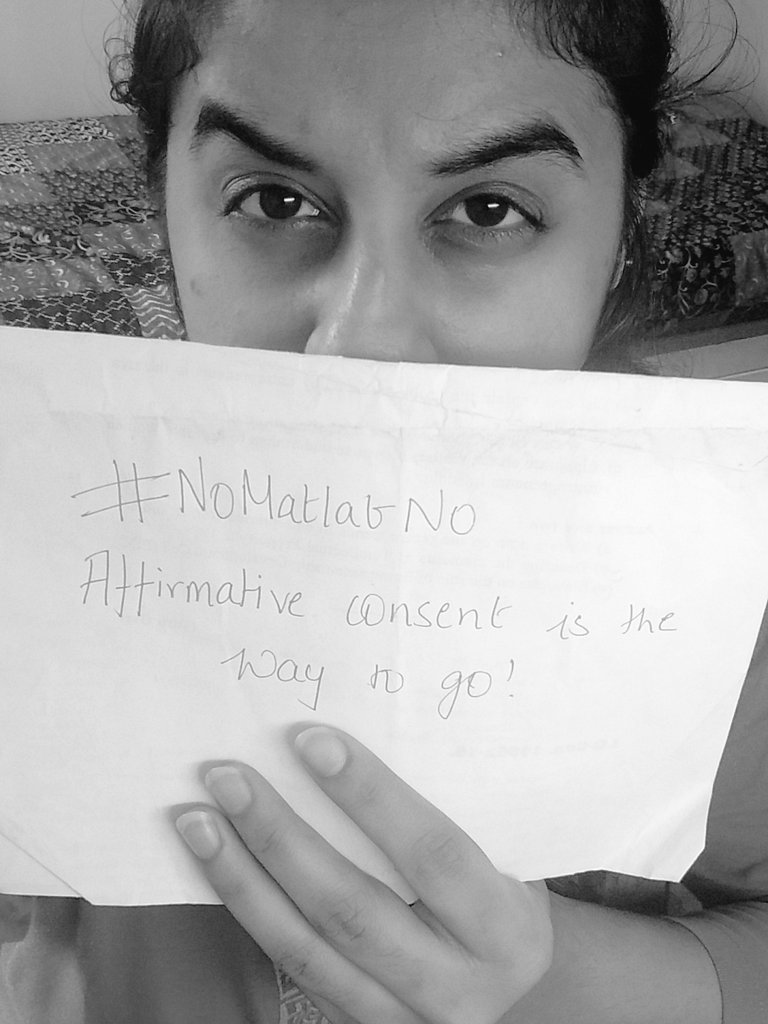 Rriya's tweet photo. Yes is yes. No is always no. #NoMatlabNo #GlobalCitizenIndia @GlblCtznImpact https://t.co/K1QhkJn6fL
