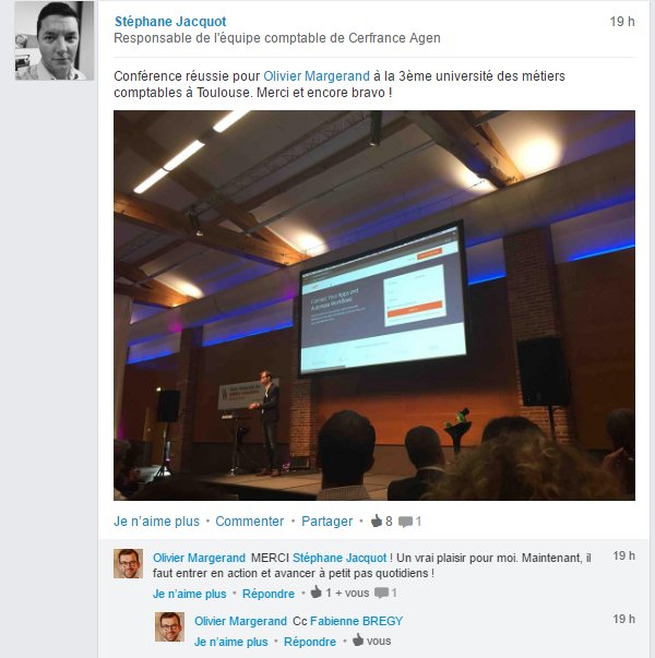 digitalcollab's tweet image. #simplificationdigitale @digitalcollab Conférence à l&apos;université des métiers Cerfrance Toulouse bit.ly/2dzKPLN