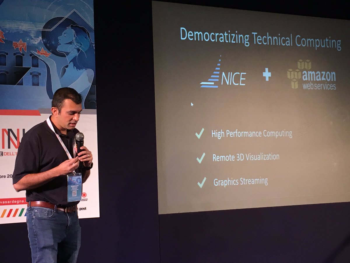 beetobit's tweet photo. "Italy is one of those special places for technology" @AmazonIT @nice_hpc @SardegnaRs #Sinnova16 https://t.co/89hQfF5M1Q
