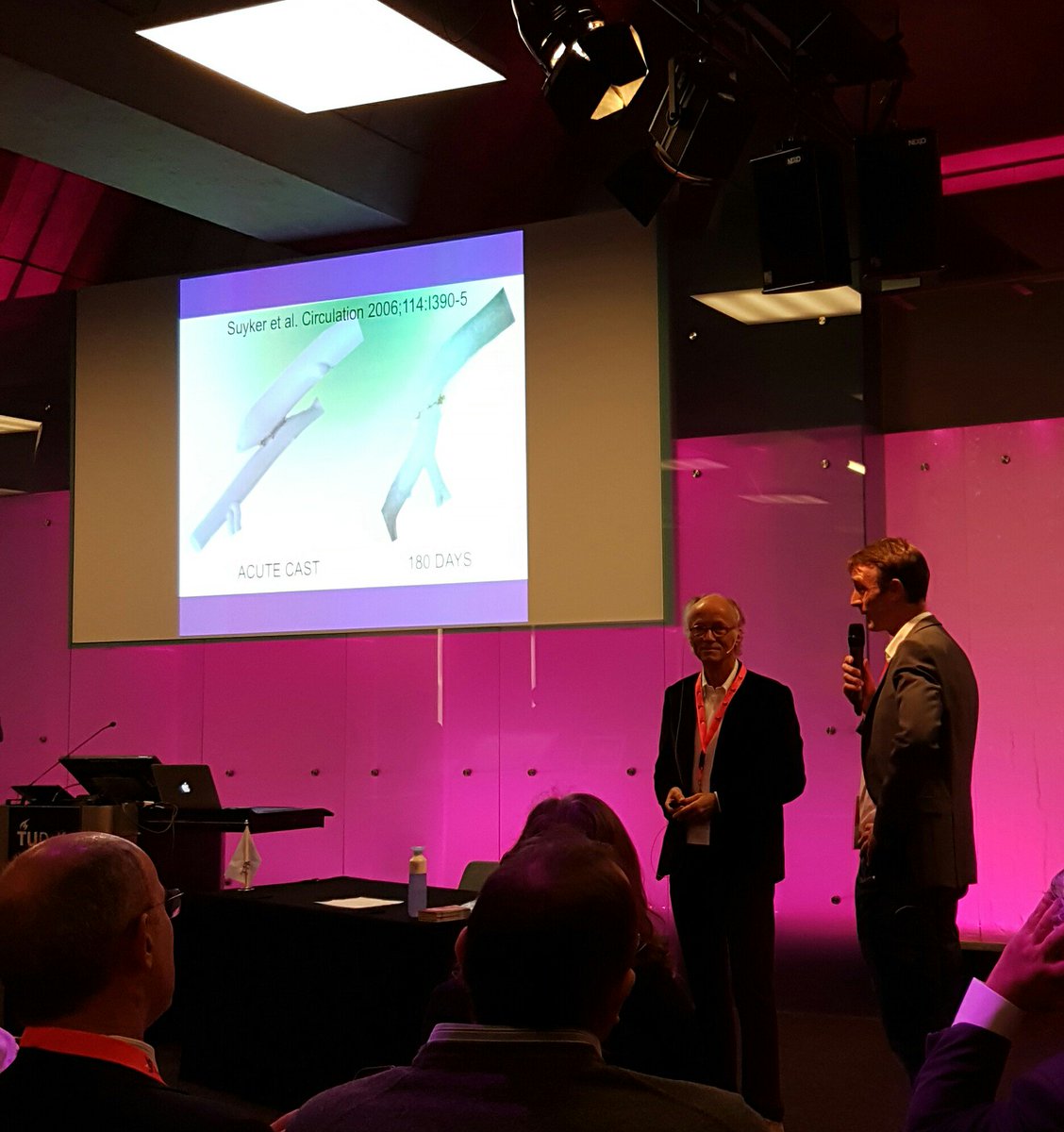 amikisz's tweet photo. Truly inspiring talk by Cornelius Borst , inventor of the Octopus heart stabilizer, on innovation from a wild idea to the O.R. @iSMIT2016 https://t.co/pqo6jGVTQp
