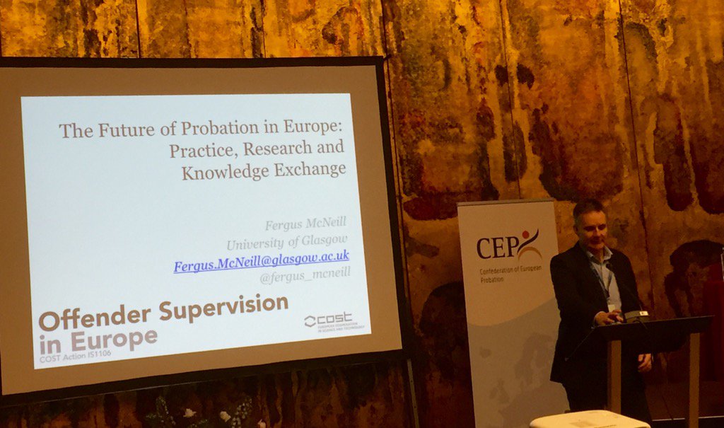 VGeiran's tweet photo. .@fergus_mcneill up now on knowledge exchange and future of #probation in Europe. #alternatives2016 @CEP_prob https://t.co/JP0i6b4F2F
