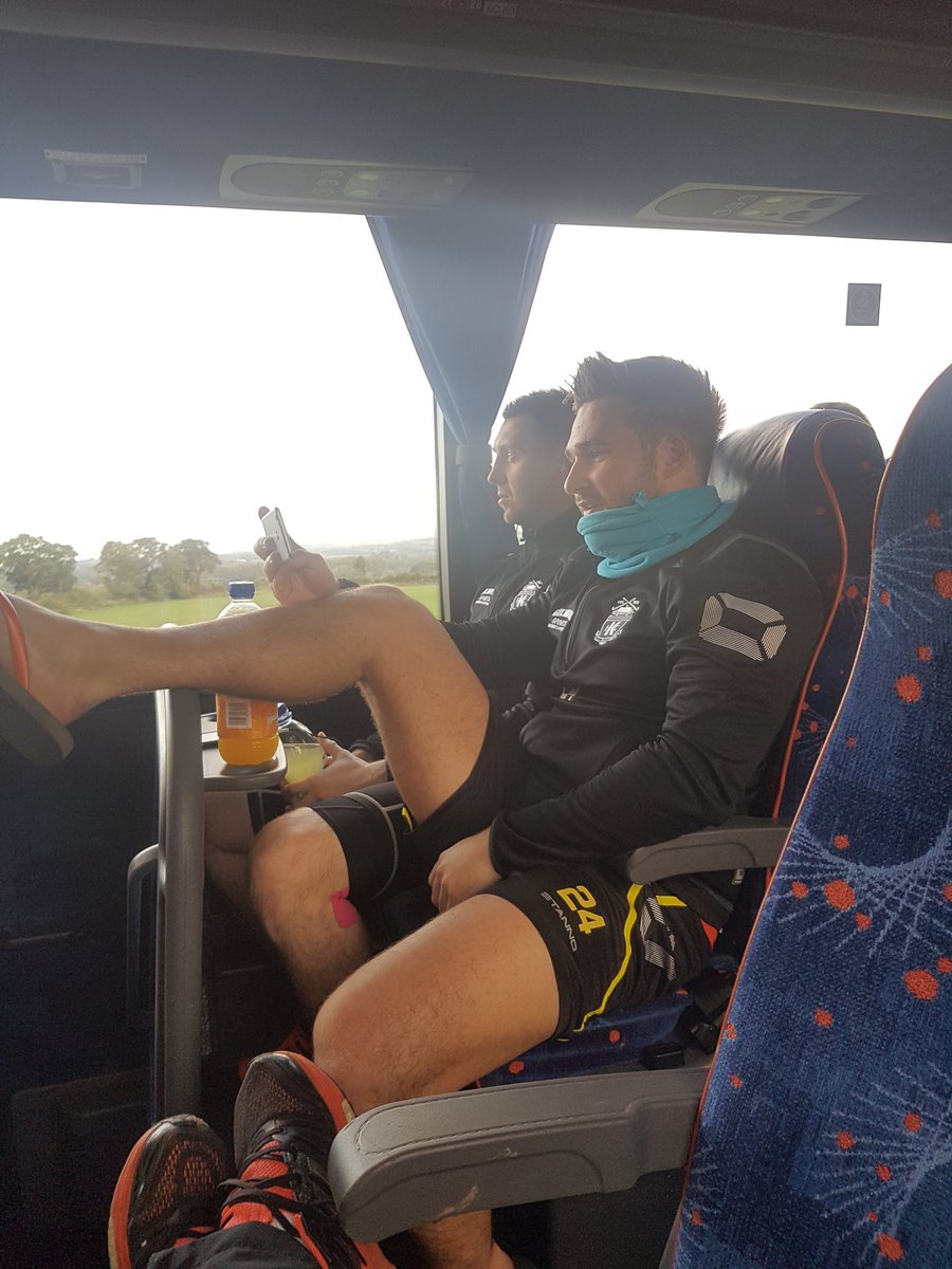 On the way to game one vs Kazan. Ben and Adam getting into the zone with a bit of Eminem and Still Game #LoseYourself <a href="/EHLHockeyTV/">Euro Hockey League</a>