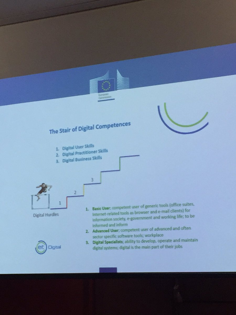 G8 point to start with taxonomy of #DigitalSkils to optimise correct training /impact #TEAC16 Andre Richier EU