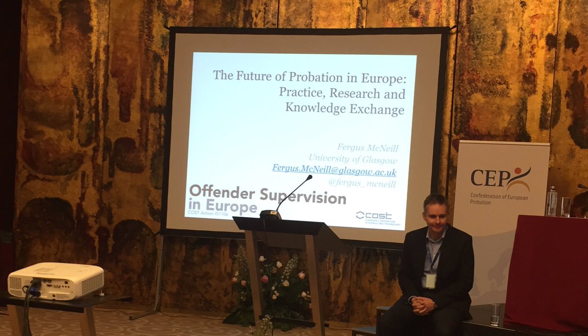 a_cossins's tweet photo. Next up ... @fergus_mcneill on the Future of Probation in Europe 
@CEP_prob #alternatives2016 https://t.co/9bWKUiRcyR