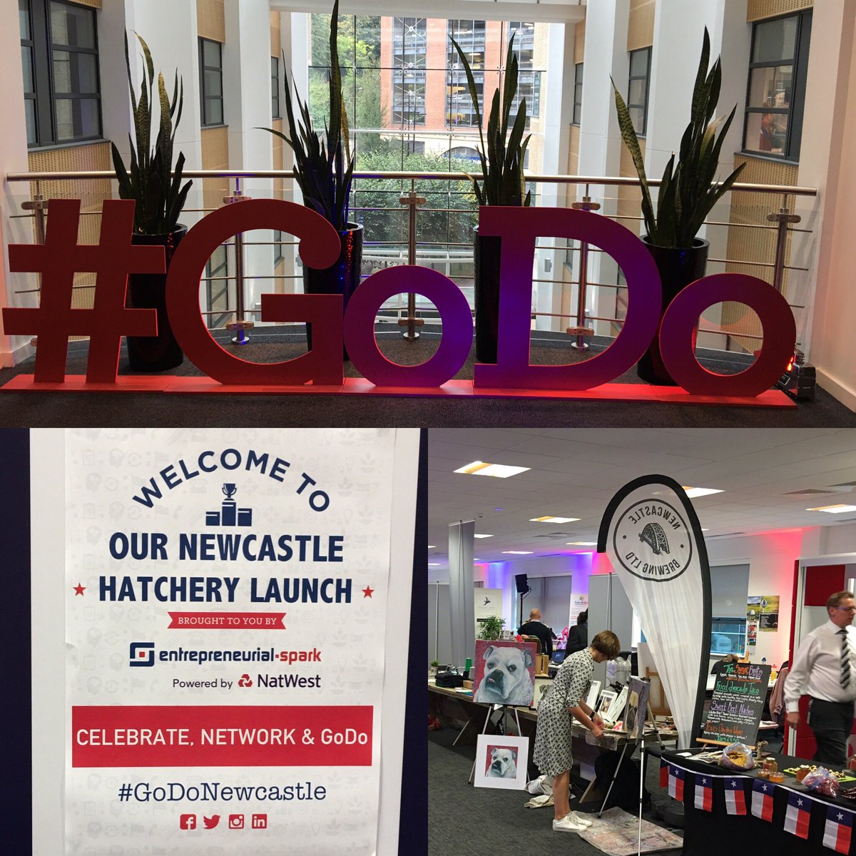 MitchellKirstyM's tweet photo. The buzz here is already phenomenal! @kpmguk excited to be part of the @ESparkGlobal Newcastle hatchery launch! https://t.co/vCoyXunikL