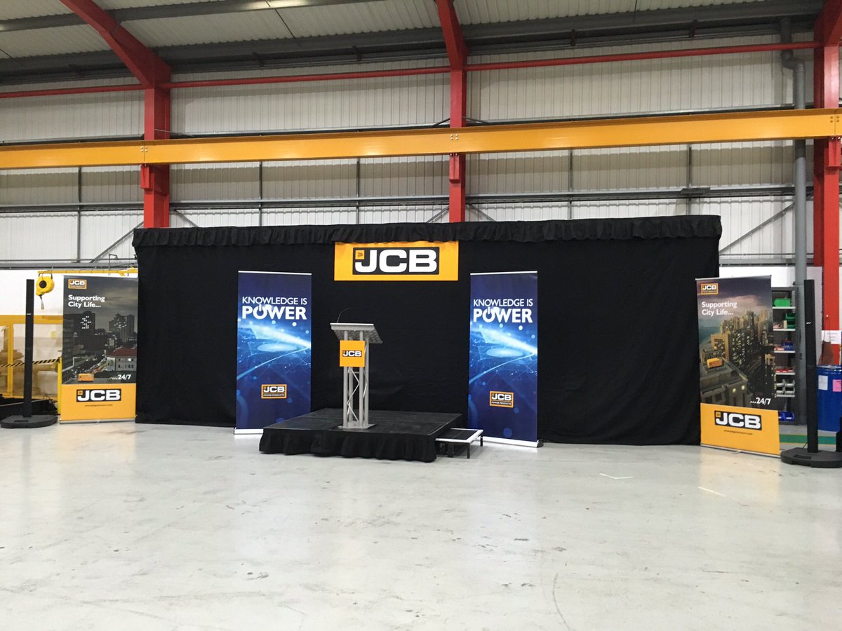 Our small PA system set up and ready to use