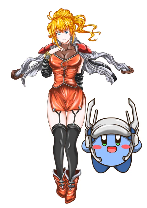 エクセレン・ブロウニングとカービィ 