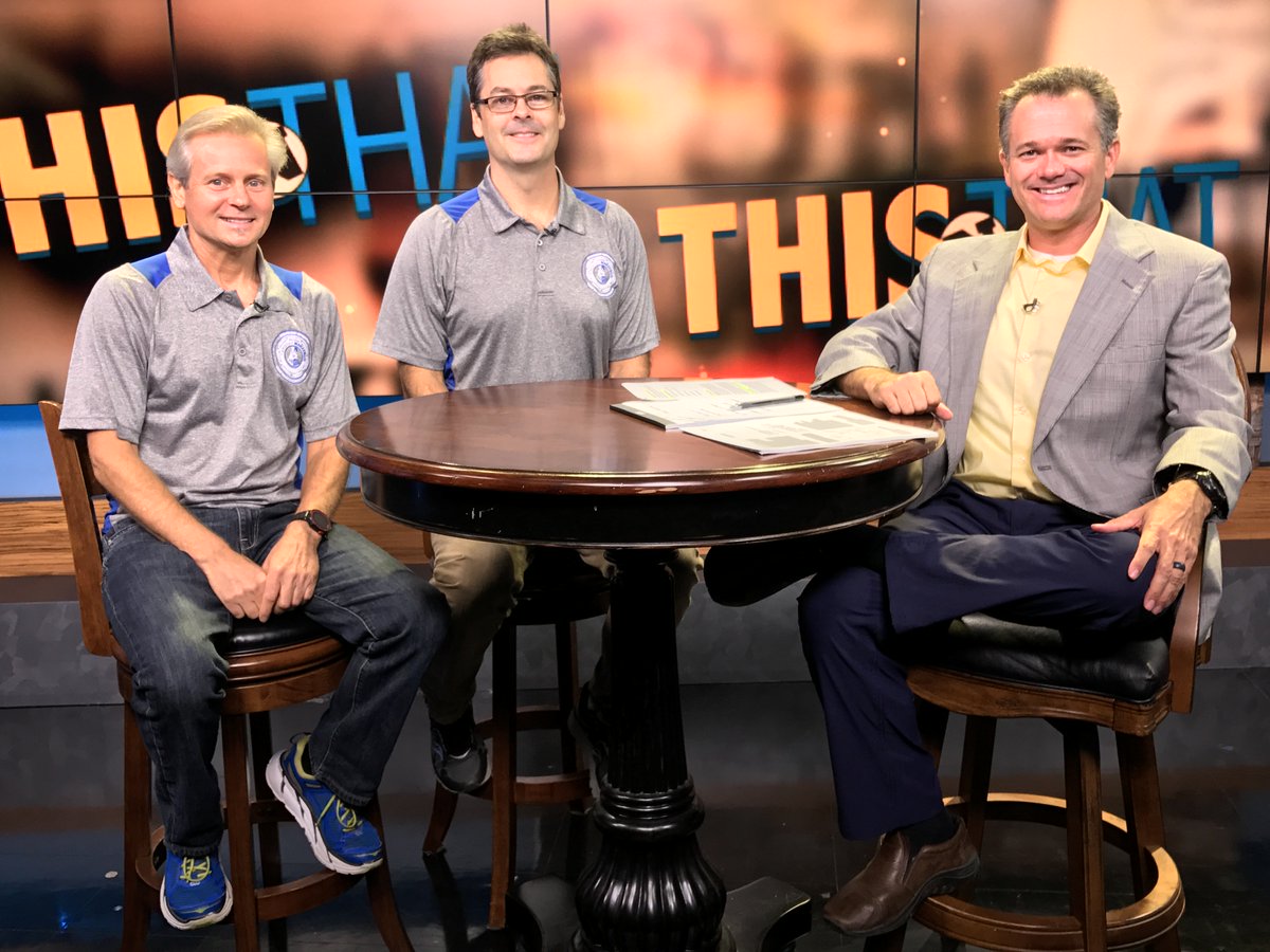 7BMarathon's tweet photo. Talking a little 7 Bridges Marathon with the local media. Good times! https://t.co/WbZYsx5Tlp