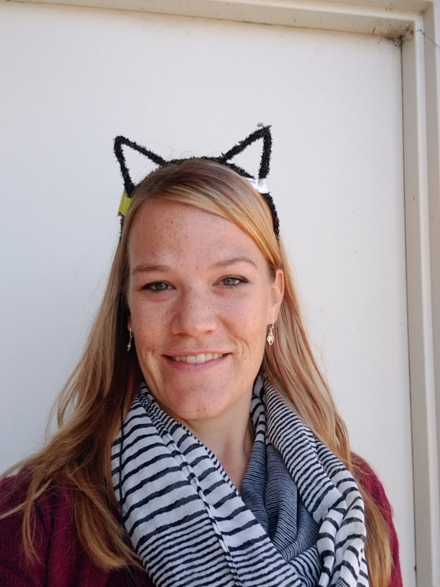 aubreyspaul's tweet photo. Cat ears for the first red card of the day! @apolice @Haileyattarget @Jess_TGT #redcards #t1978 #inittowinit https://t.co/w4JPoOKcS1