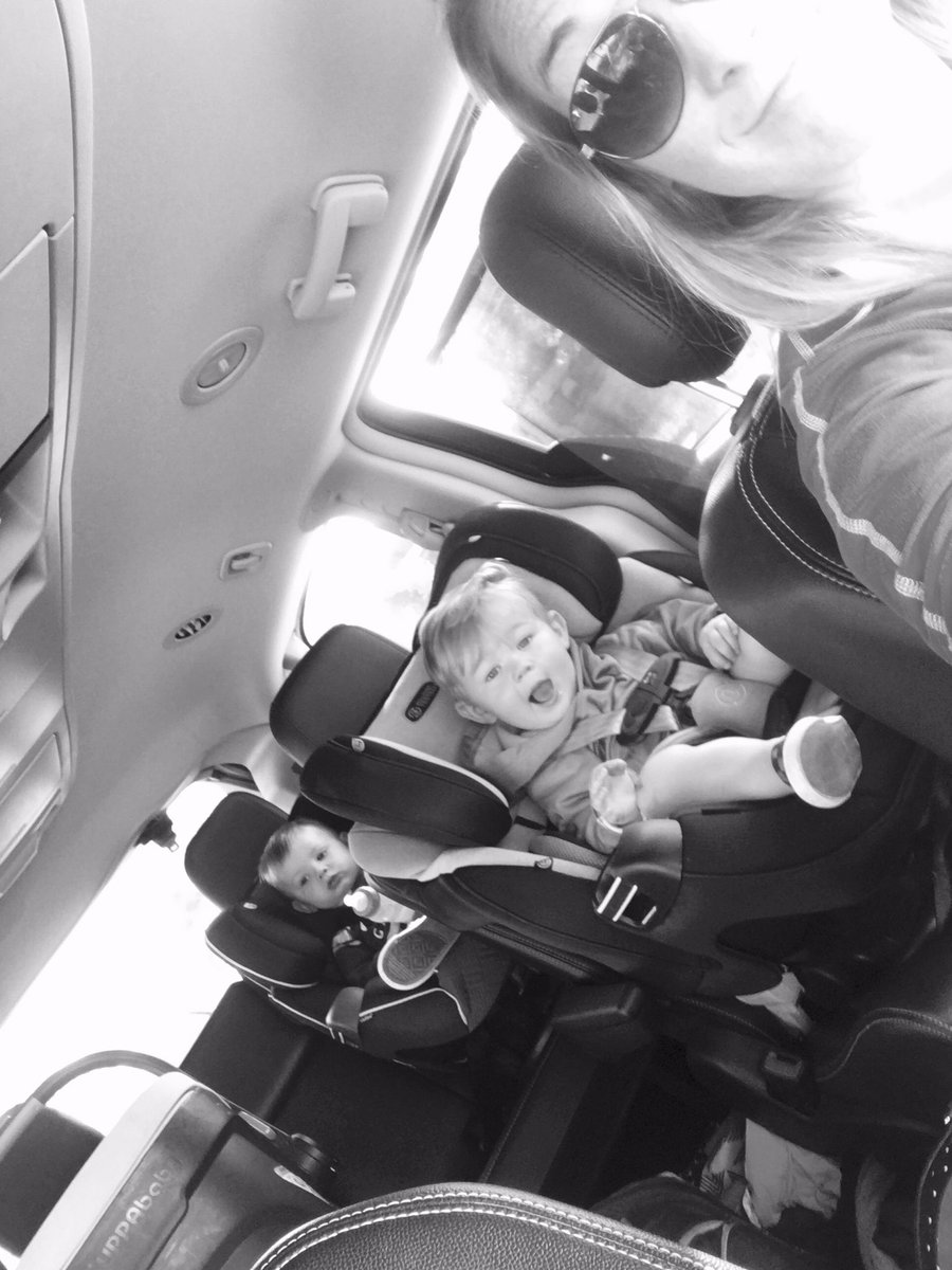 Lauren_Butch's tweet photo. Full house in the mini this morning #threeboys #jesustakethewheel https://t.co/b5ngMQ4kJF