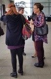 Some of us from <a href="/RyeSocialWork/">Ryerson Social Work</a> checking out fall celebration <a href="/RyersonFCS/">@ryersonfcs</a> with our new Dean <a href="/LBBarnoff/">LBBarnoff</a>