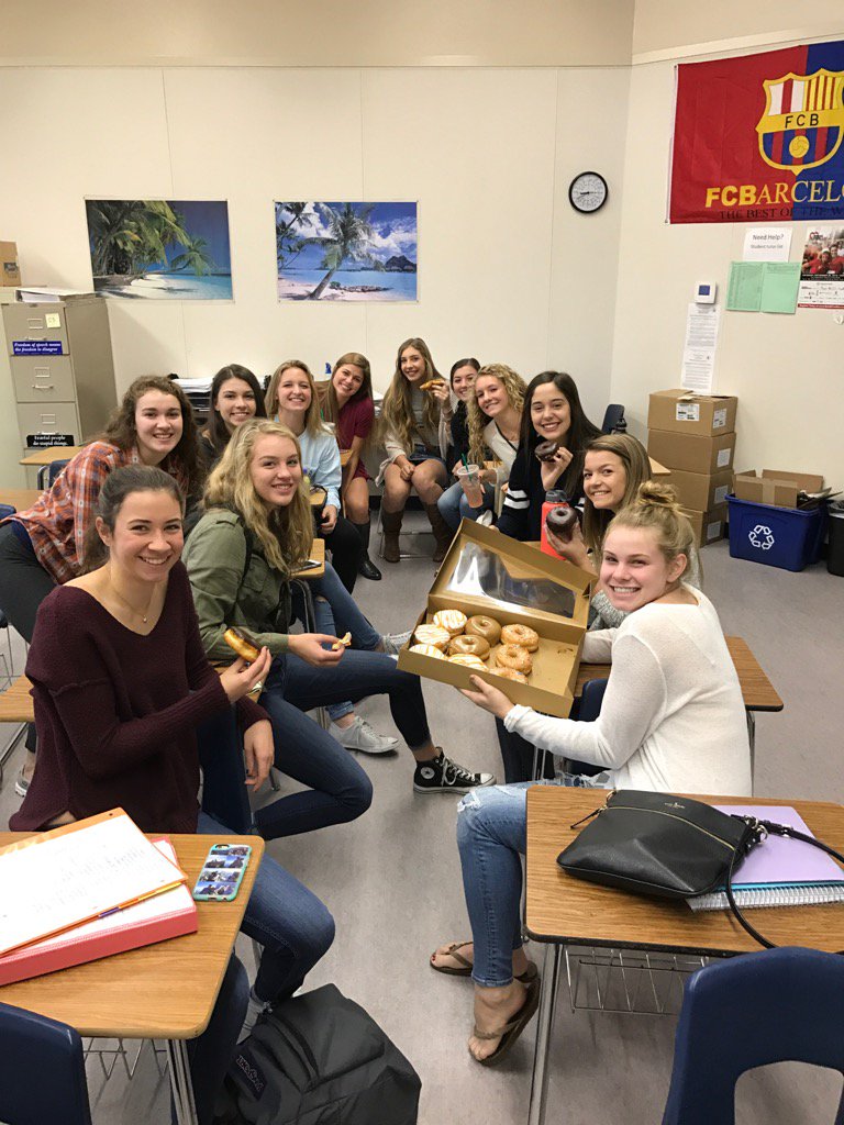 Donut Friday for the volleyball girls!!!!