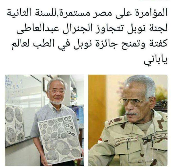 tD6lmCXmwo4epiY's tweet photo. مؤامرة نوبل على مصر و اللواء عبد العاطي 😃 #جيش_أكتوبر_فين https://t.co/qwgOiCPygb