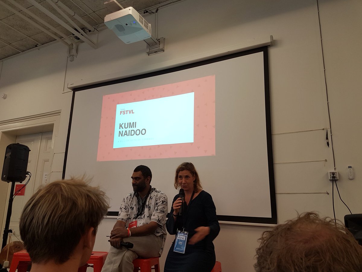 GosheGosheGoshe's tweet image. #fstvl @THNK_org goes bang! @kuminaidoo: apartheid activist at 15, head of Green Peace: "activism is a marathon, prepare to be vilified"