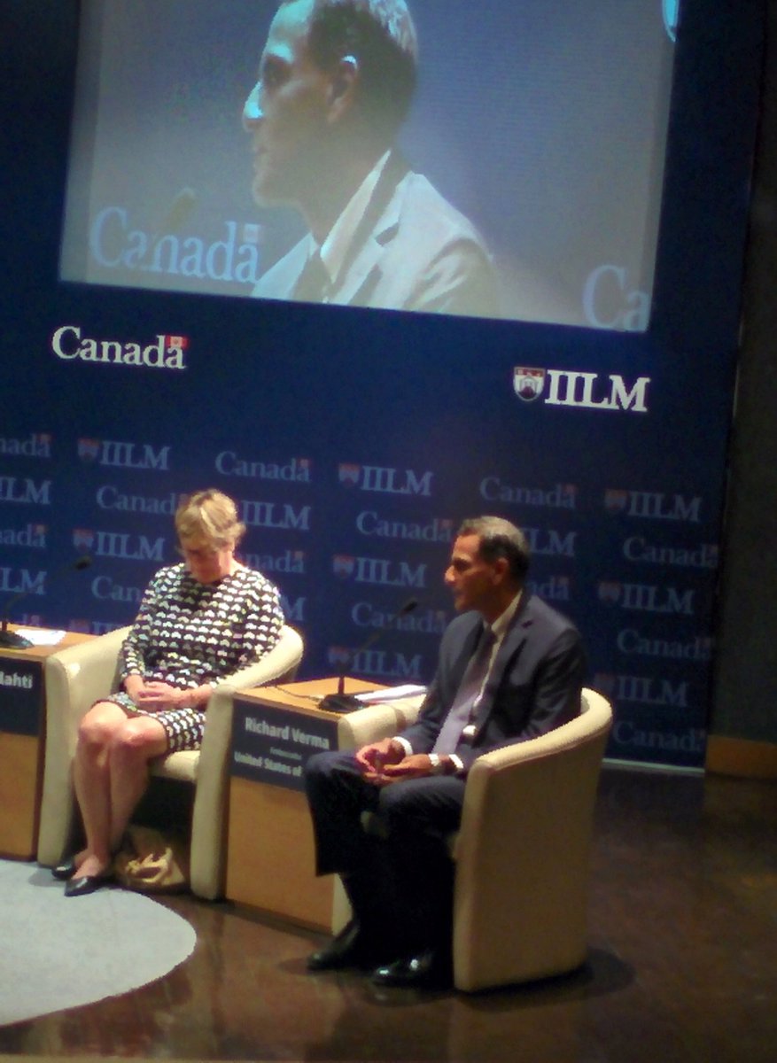 IilmInstitute's tweet photo. Richard Verma - Ambassador of USA, "Breakdown the stereotypes!"  @USAmbIndia #DayoftheGirl #GenderEquality #MyIILM @CanadainIndia https://t.co/Id2xrnFN8a