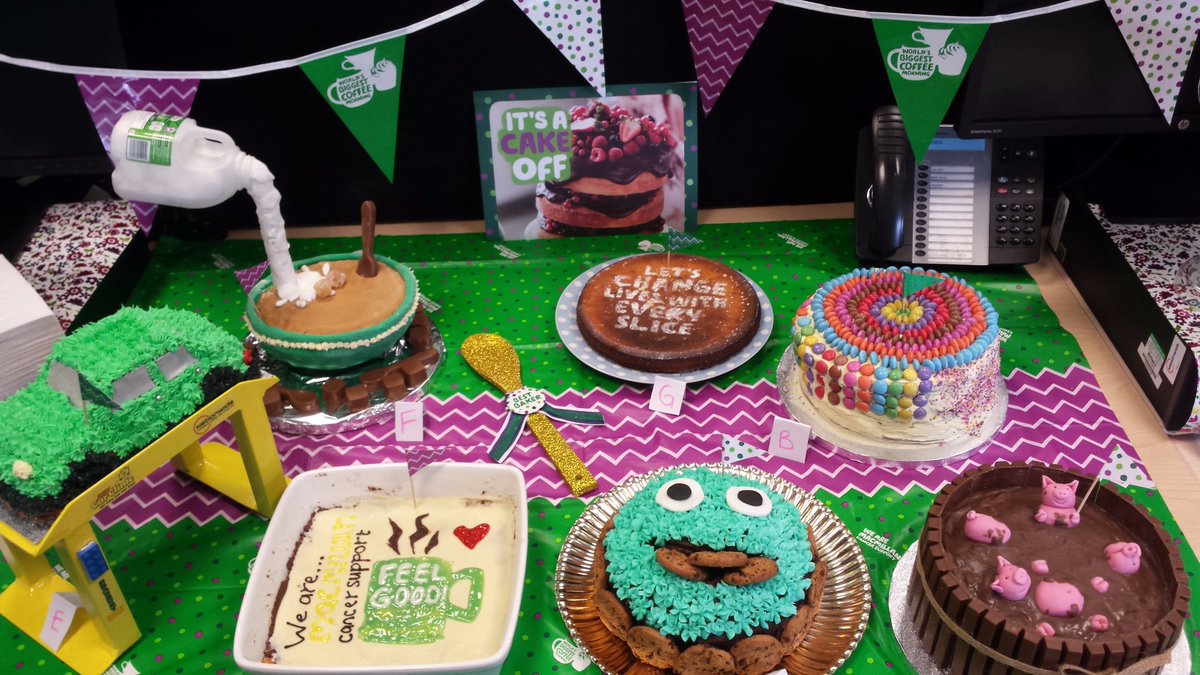 Our office in #Goole is having their #coffeemorning for <a href="/macmillancancer/">Macmillan Cancer Support</a> 'Bake off Style'!  Which gets your vote?