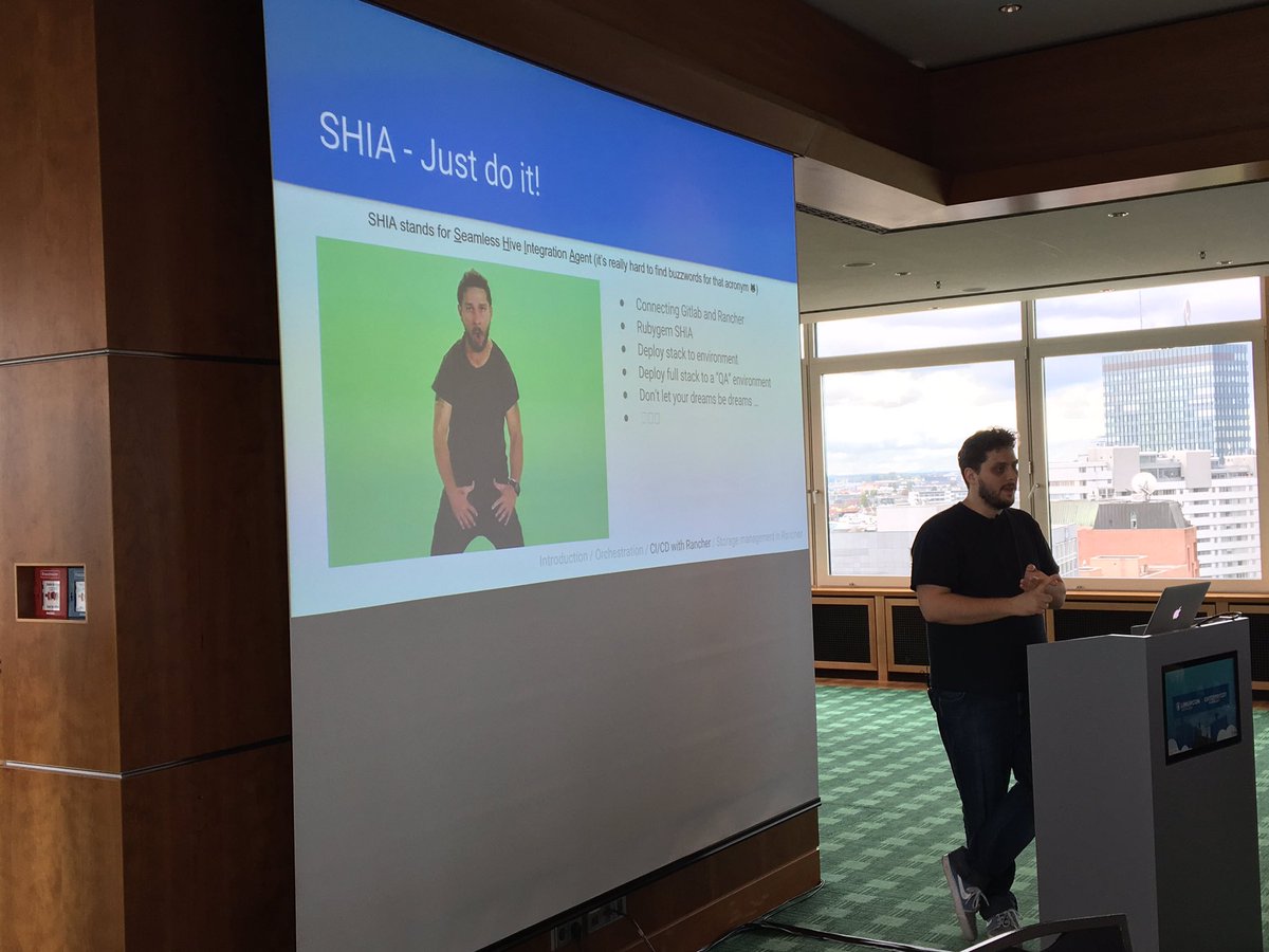jonasrosland's tweet image. Huge thanks to @nickthomasde from @kloeckneridev for an awesome CI/CD presentation at Open Source Storage Summit today! #codeopen