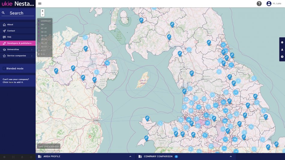 uk_ie's tweet photo. Two weeks after launch, The UK Games Map now has over 2,000 active games companies registered in the UK dataset  https://t.co/4lj39MYnla https://t.co/6wHMizqxfu