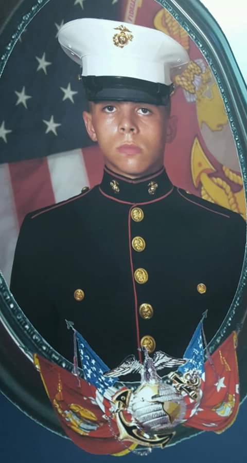 cldspud's tweet photo. My nephew kyle just graduated he now a marine https://t.co/8zKFpEC7Mu