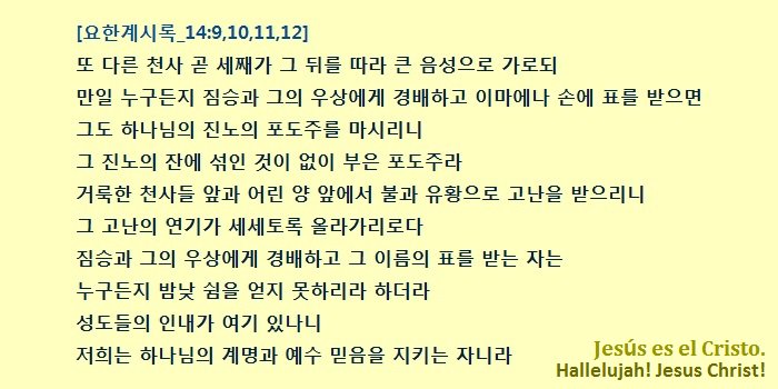 shineposts's tweet image. [요한계시록_14:9,10,11,12]