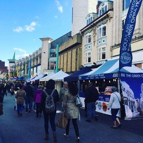 MarketPlaceEuro's tweet photo. Plenty of choice for something a bit different this lunchtime Leicester! #Leicester #marketplaceeurope #gallowtreegate #humberstonegate https://t.co/I9Bs0kMsKn