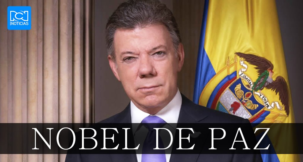Comité Nobel Noruego reconoció a Santos con el galardón "por sus esfuerzos decididos" por llevar la paz a su país. goo.gl/yXllKS