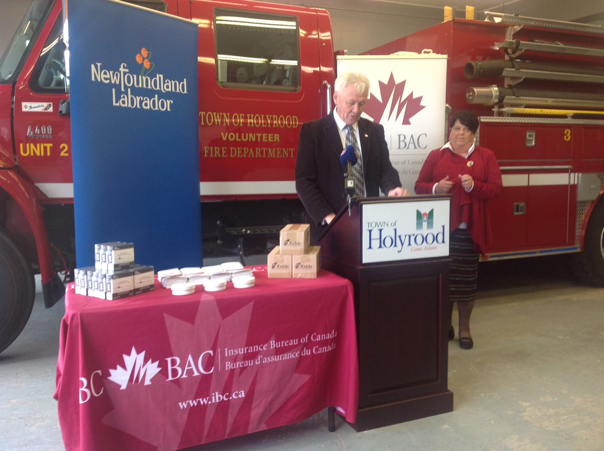 ECCC_GovNL's tweet image. Minister Joyce &amp;amp; @IBC_Atlantic announce the 5th phase of Alarmed &amp;amp; Ready Fire Safety Campaign at @HolyroodFire today