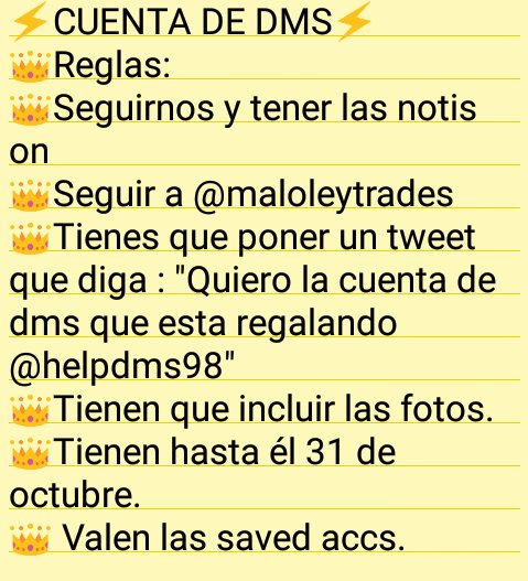 JoelFtFran's tweet image. Quiero la cuenta de dms que esta regalando @Helpsdms98 

Rt x Rt 
Saved accs validas 💘
