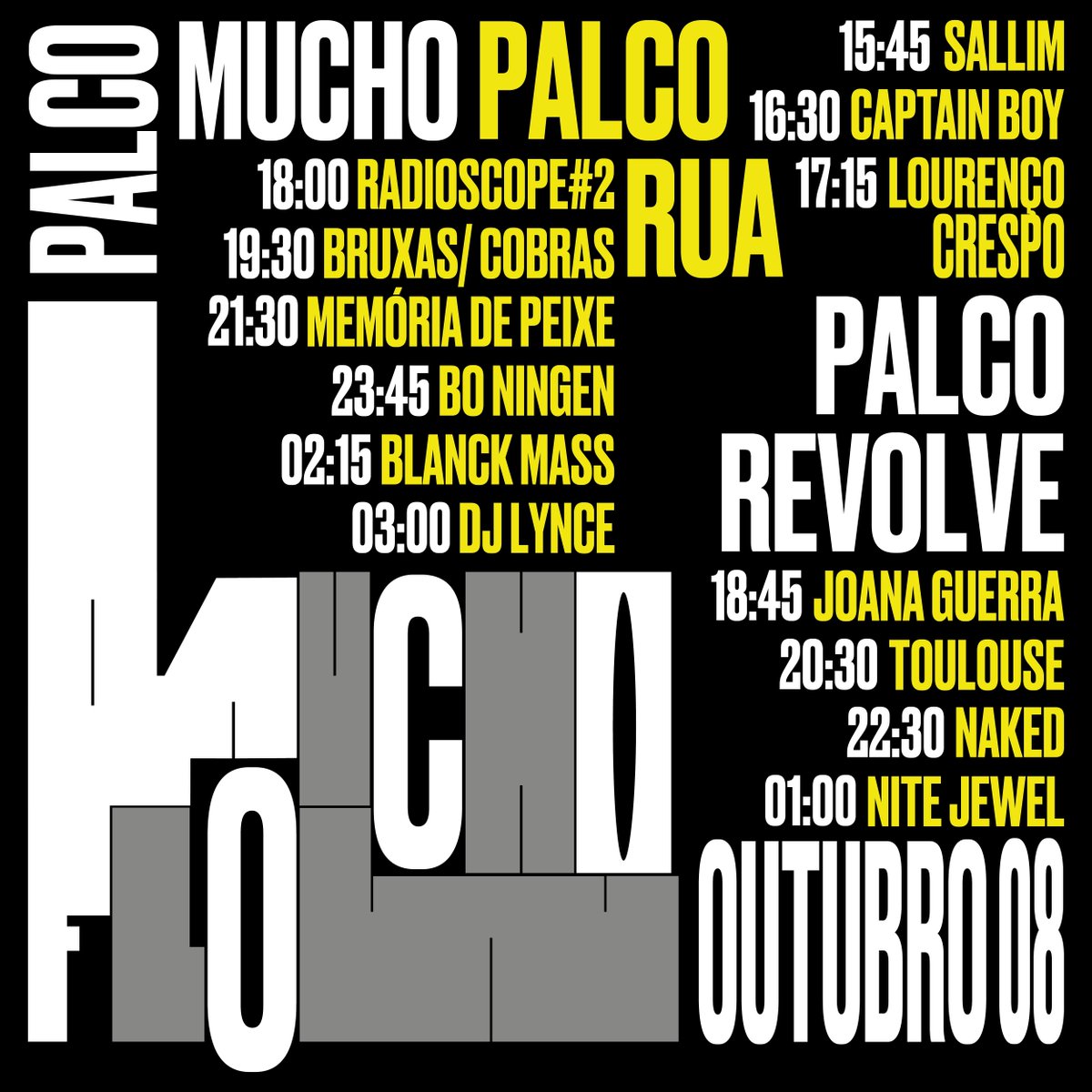 muchoflowfest's tweet photo. Podem consultar aqui o alinhamento para amanhã no Mucho Flow! + info e bilhetes em https://t.co/bURiGHA16x https://t.co/2ZvxNFzz0P