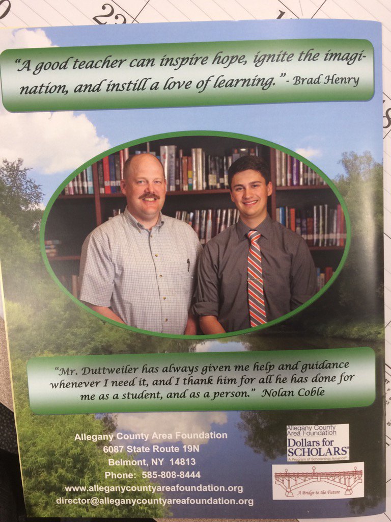 mcarls's tweet image. A great way to start your Friday. Thanks Mr. Duttweiler for all you do here @GenValleyNews #GoGVCS @AlleganyTourism