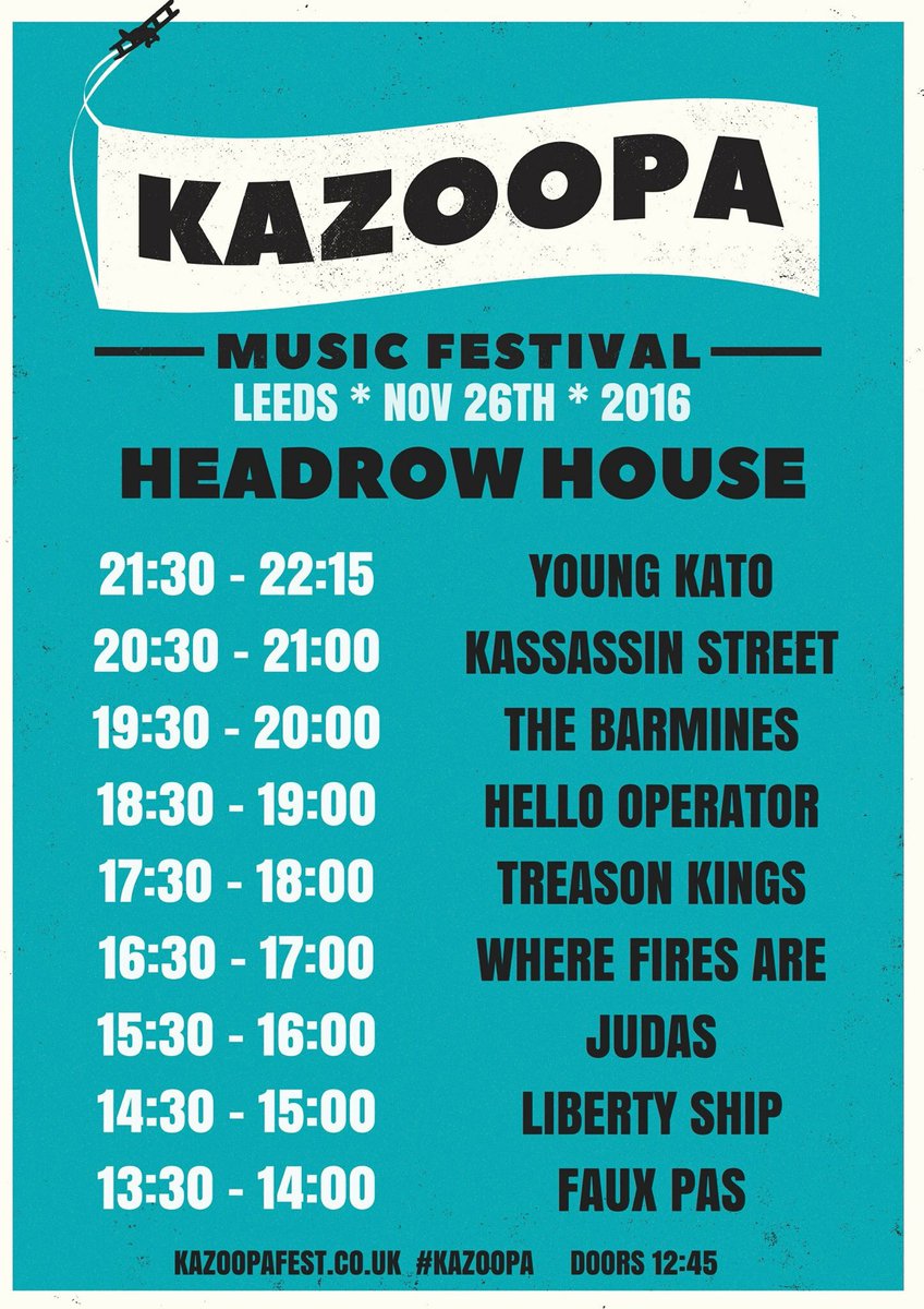 Proud to announce that the awesome @KassassinStreet will be joining us at KAZOOPA Fest 🛩🎶