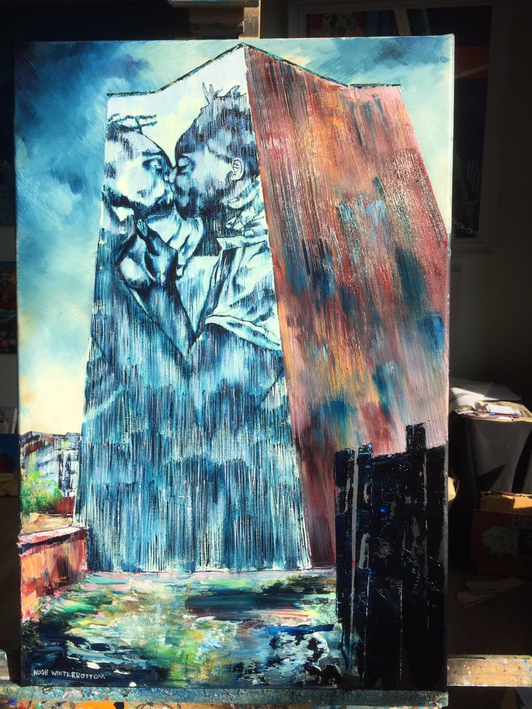 hughwinterbott1's tweet photo. Completed painting for the City of Hope commissions this wall art is by @_faith47 and represents Gay rights @citiesofhope @recusant_raja https://t.co/QV2R7YJt9k