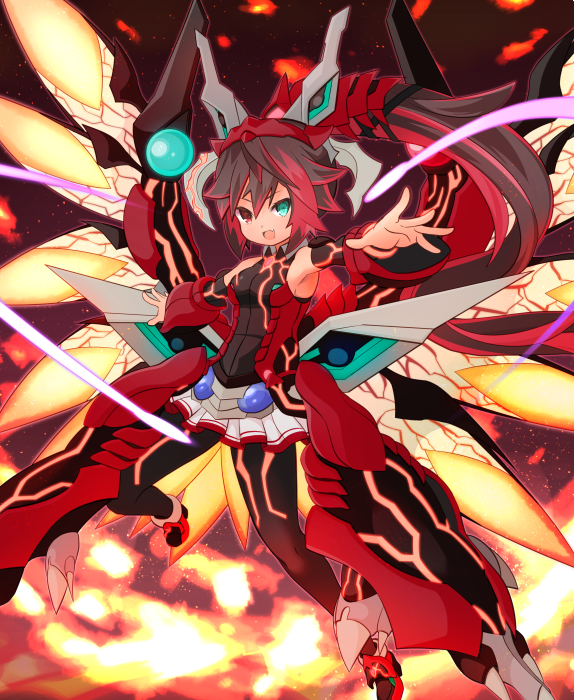 ガロウド宣伝用 遊戯王娘化 覇王烈竜 オッドアイズ レイジング ドラゴン 二色の眼の竜よ 深き闇より蘇り 怒りの炎で地上の全てを焼き払え